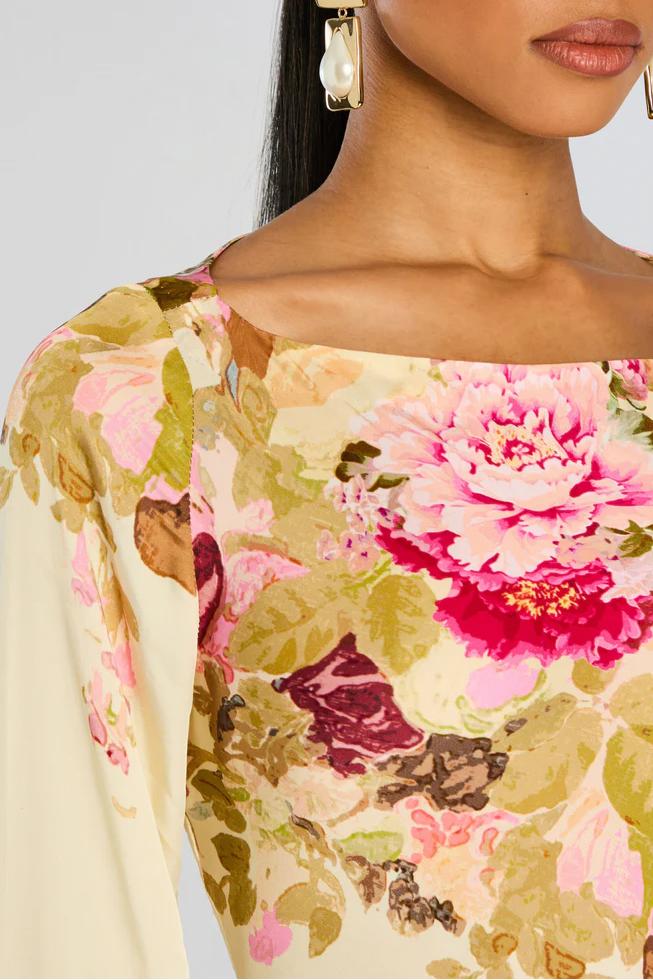 Darlene – Abito Lungo Donna Stile Boho con Fantasie Floreali