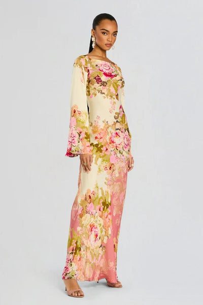 Darlene – Abito Lungo Donna Stile Boho con Fantasie Floreali
