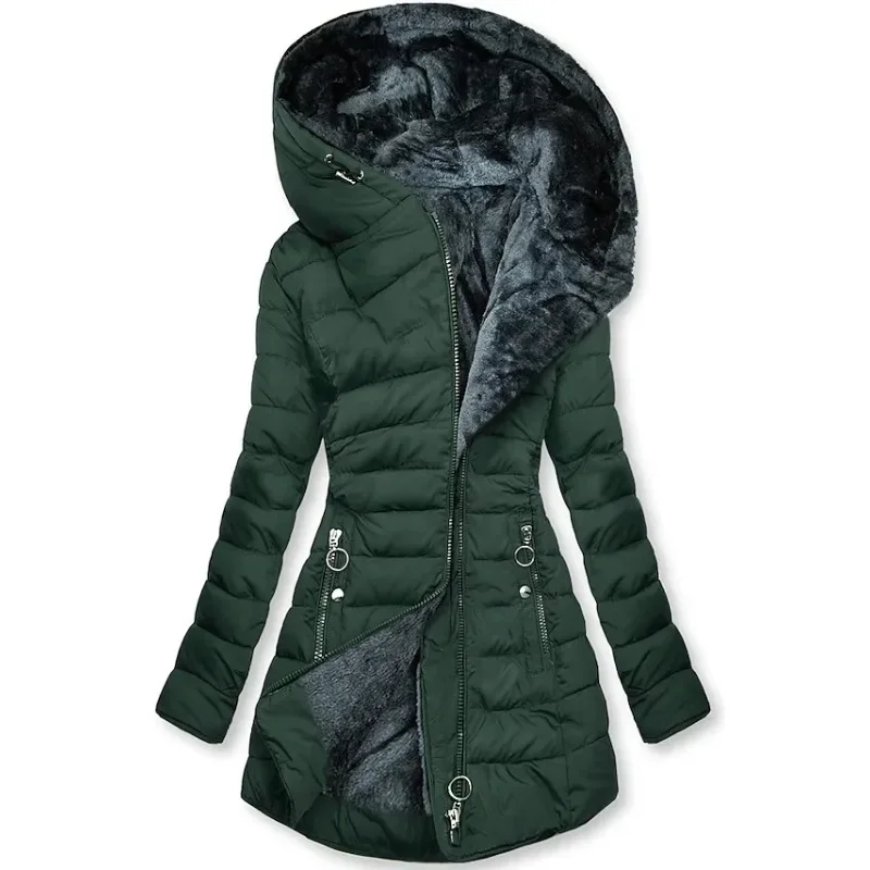 Cappotto Foderato in Pelliccia Donna