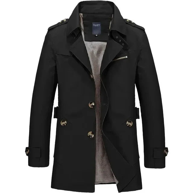 Trench Estivo Classico Comodo Uomo – Soprabito Leggero Elegante