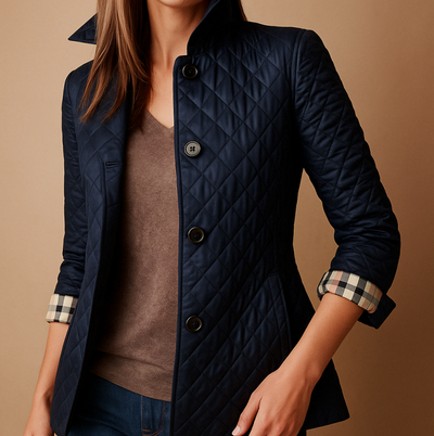 Elegante Giacca in Seta e Cotone Donna