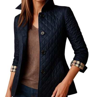 Elegante Giacca in Seta e Cotone Donna