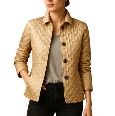 Elegante Giacca in Seta e Cotone Donna