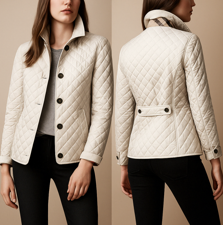 Elegante Giacca in Seta e Cotone Donna