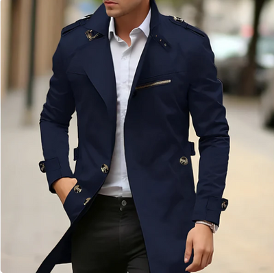 Trench Estivo Classico Comodo Uomo – Soprabito Leggero Elegante