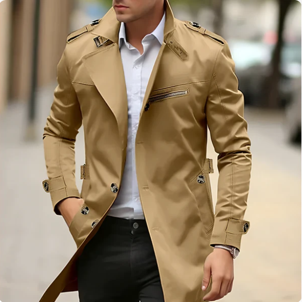 Trench Estivo Classico Comodo Uomo – Soprabito Leggero Elegante