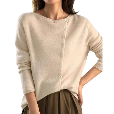 Cardigan in Cashmere Morbido Donna
