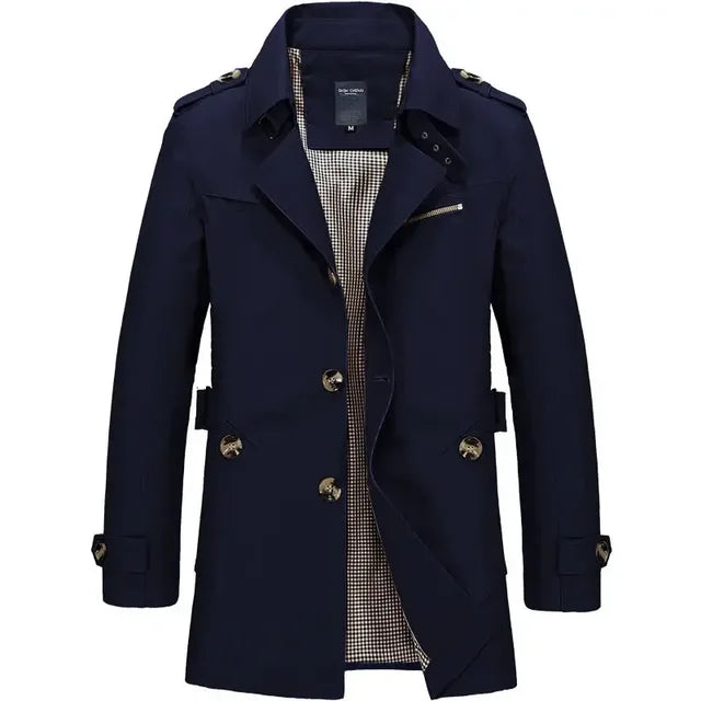 Trench Estivo Classico Comodo Uomo – Soprabito Leggero Elegante