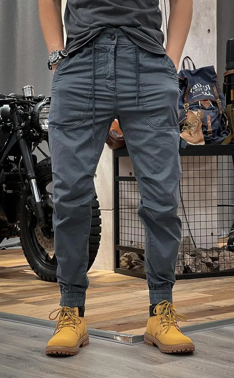 Pantaloni Cargo Elasticizzati con Elastan Uomo