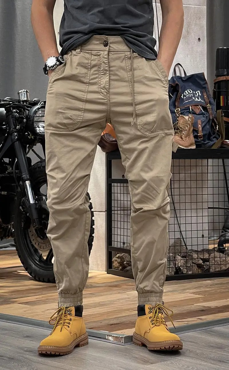 Pantaloni Cargo Elasticizzati con Elastan Uomo
