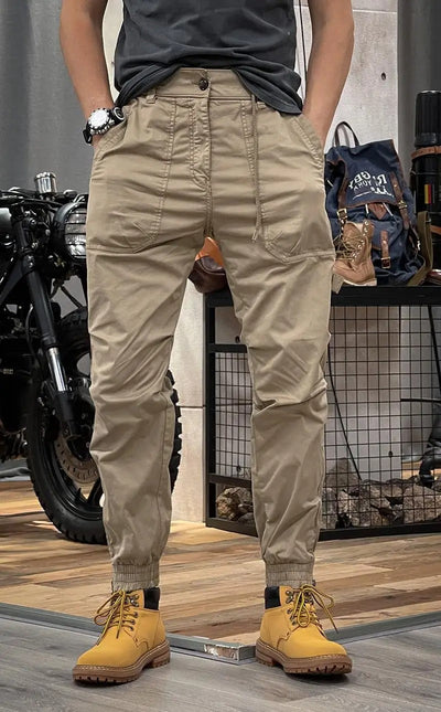 Pantaloni Cargo Elasticizzati con Elastan Uomo