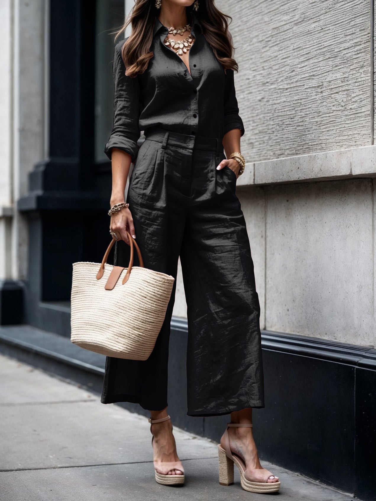 Sienna – Completo Coordinato Donna in Lino Naturale
