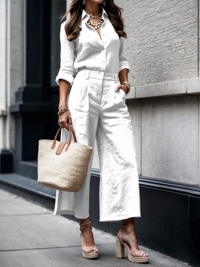 Sienna – Completo Coordinato Donna in Lino Naturale