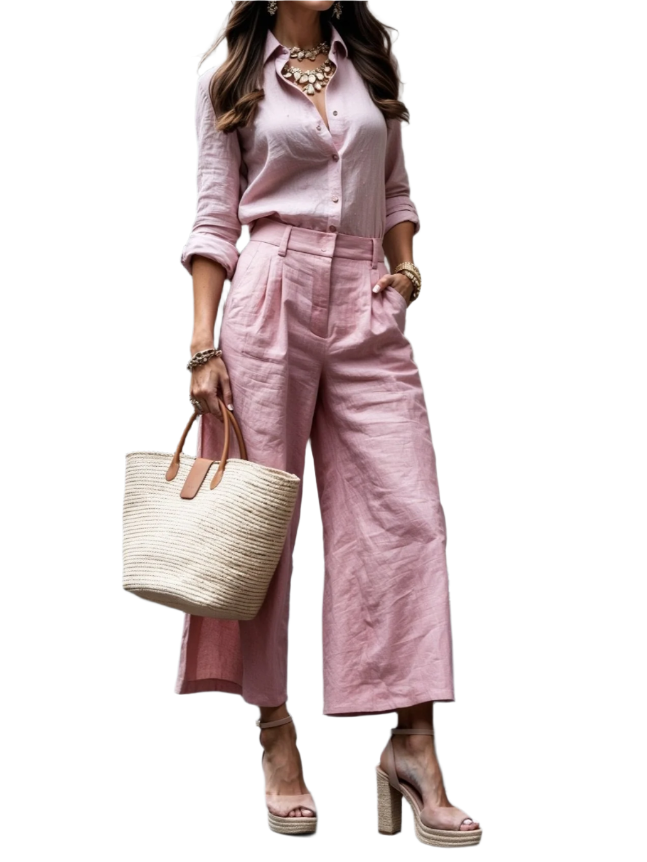 Sienna – Completo Coordinato Donna in Lino Naturale