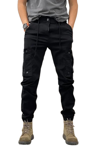 Pantaloni Cargo Elasticizzati con Elastan Uomo