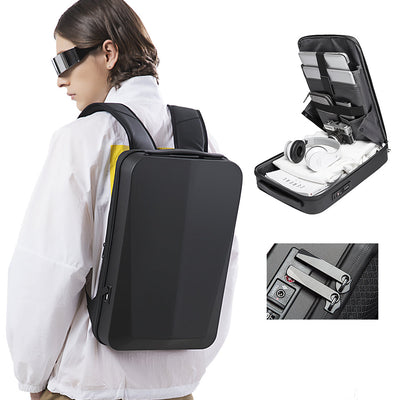 Zaino Antifurto Unisex con Guscio Rigido, Lucchetto TSA e Porta USB