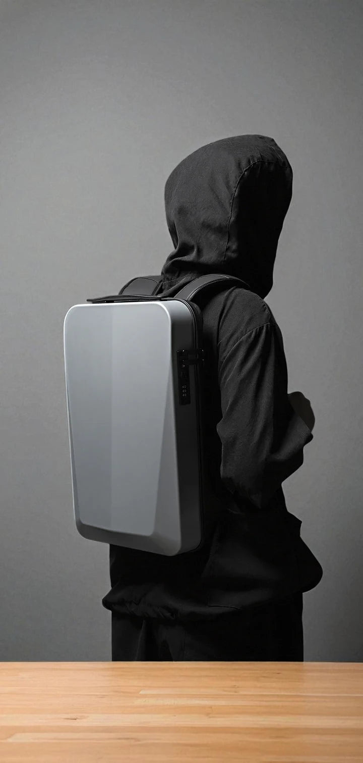 Zaino Antifurto Unisex con Guscio Rigido, Lucchetto TSA e Porta USB