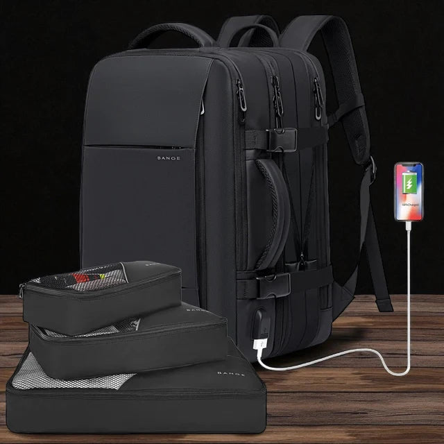 Zaino da Viaggio 45L Convertibile Resistente per Laptop 17,3” Unisex