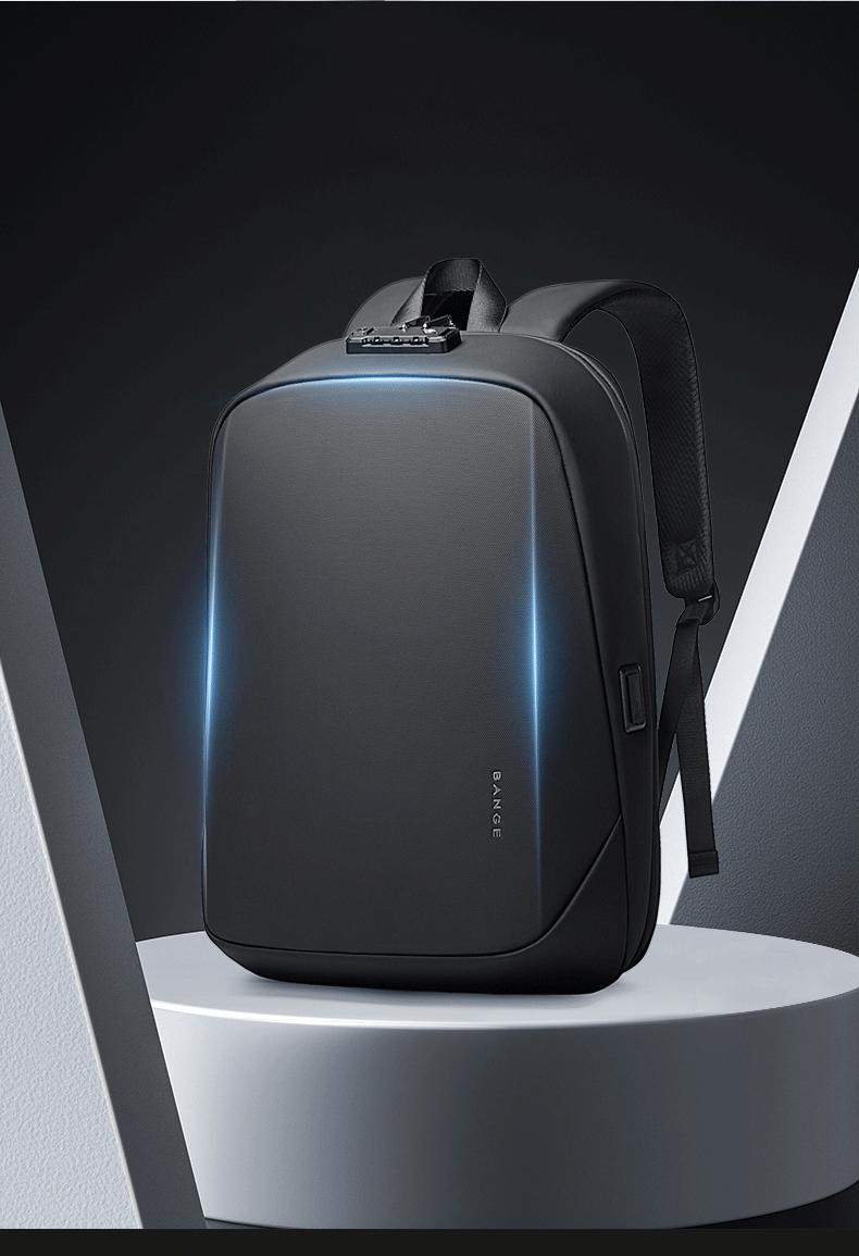 Zaino Antifurto Hardshell Unisex con Porta USB e Serratura TSA