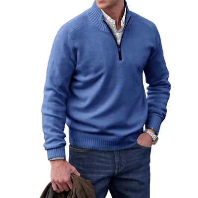 Maglione con Cerniera in Cashmere Uomo