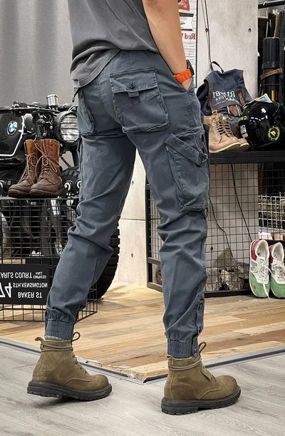 Pantaloni Cargo Elasticizzati con Elastan Uomo