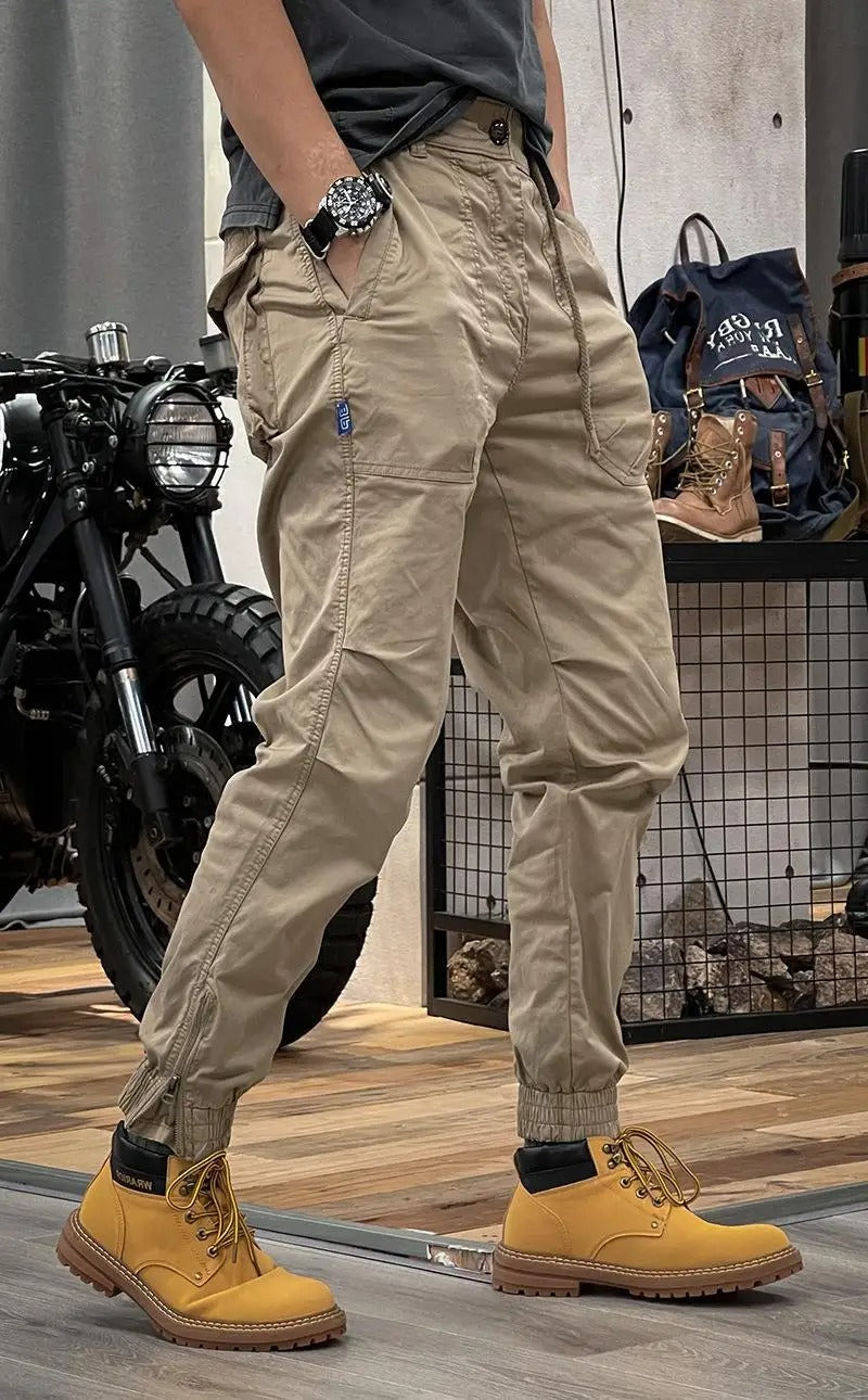 Pantaloni Cargo Elasticizzati con Elastan Uomo