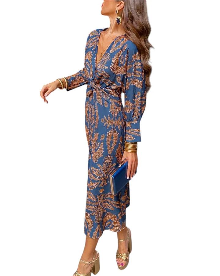 Abito Elegante con Maniche Lunghe Donna