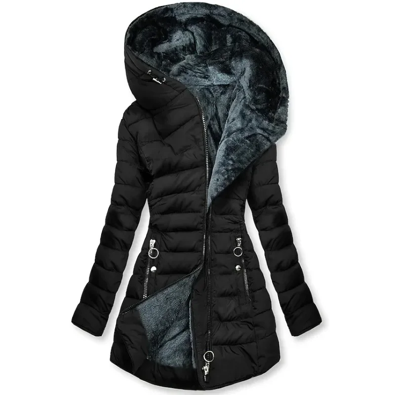 Cappotto Foderato in Pelliccia Donna