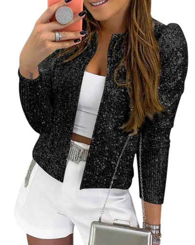 Blazer Brillante con Paillettes Donna