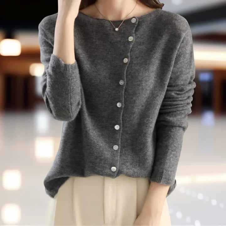Cardigan in Cashmere Morbido Donna