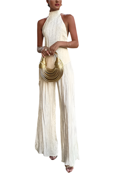Felissia – Completo Elegante Donna Plissettato per la Sera