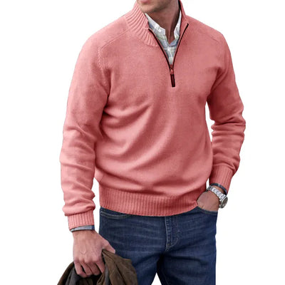 Maglione con Cerniera in Cashmere Uomo