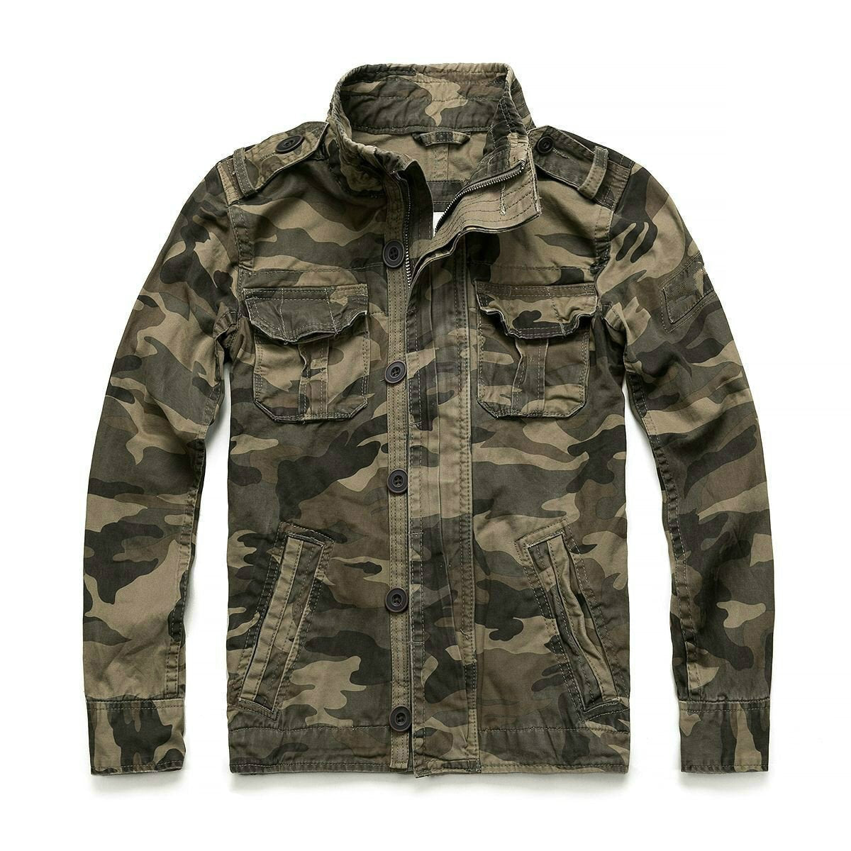 Giacca Militare Camouflage Uomo