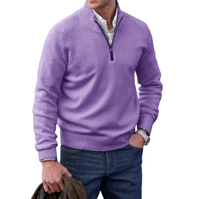 Maglione con Cerniera in Cashmere Uomo