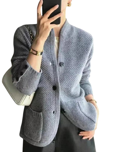 Cardigan Collo Alto Caldo Donna
