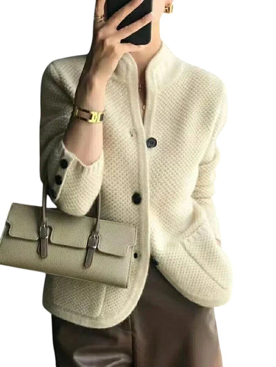 Cardigan Collo Alto Caldo Donna