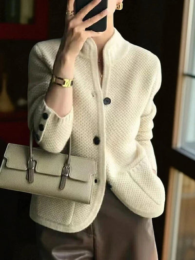 Cardigan Collo Alto Caldo Donna