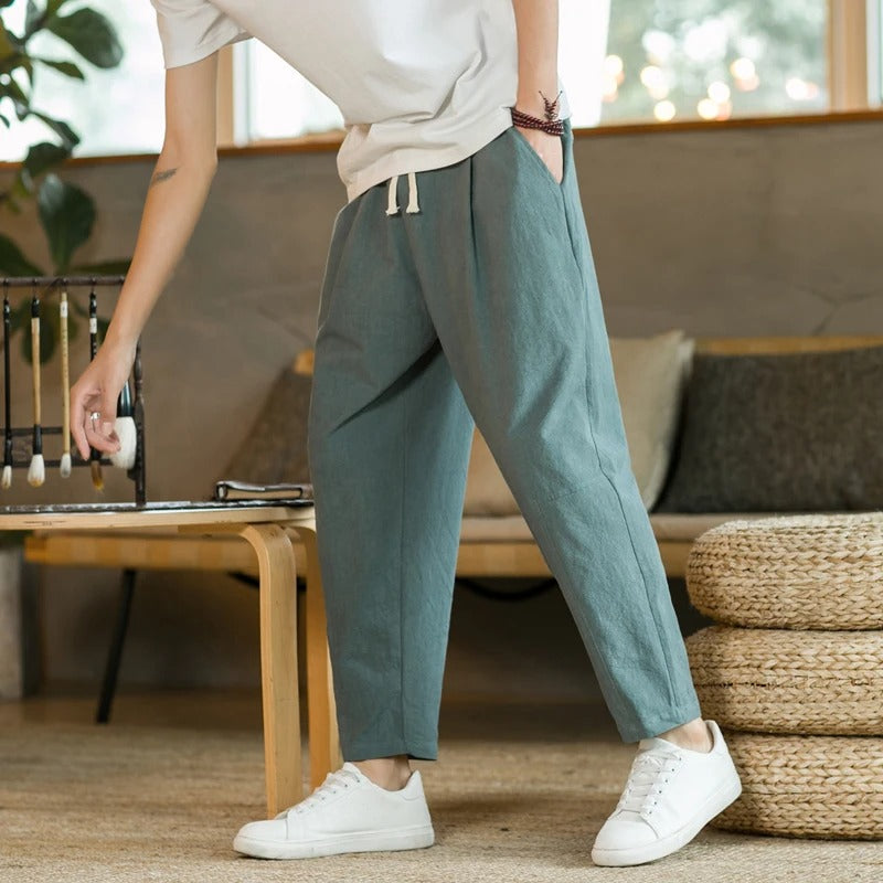 Pantaloni Estivi Uomo in Lino